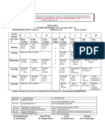 Revised B.tech. First Sem Theory +remadial Time Table 2023-24