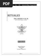 Rituales Del Grado V Al IX Del Rito Escoces Antiguo y Aceptado (Grupo Ciencias Ocultas)