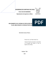 Civil Mejoramiento Del Sistema de Ventilación Principal de Largo Plazo Mina Granate Sociedad Punta Del Cobre S. A.