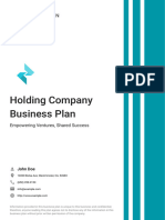 Holding Company Business Plan