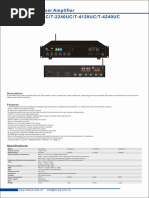 Zone Mixer Amplifier T-2120UC/T-2240UC/T-4120UC/T-4240UC: Specifications