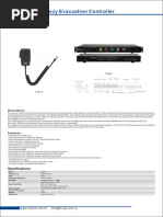 Emergency Evacuation Controller T-6247 T-521C: Specifications