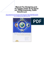 Instructor Manual For Designing and Managing The Supply Chain 3e by David Simchi Levi Philip Kaminsky Edith Simchi Levi