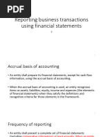 7 - Reporting Business Transactions Using Financial Statements