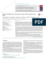 Recent Developments in Small Punch Testing: Tensile Properties and DBTT