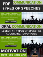 Types of Speeches