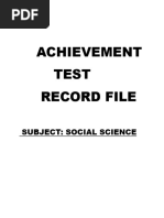 Achievement Test of Social Science 1