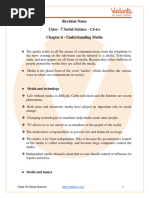 Understanding Media Class 7 Notes CBSE Political Science Chapter 6 (PDF)