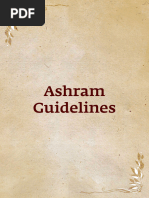 Ashram Guidelines