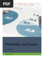 Statistics Report, Group I