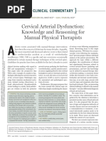 Kerry Taylor 2009 Cervical Arterial Dysfunction Knowledge and Reasoning For Manual Physical Therapists