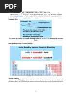 Ap Chemistry Practice 2.1-2.4