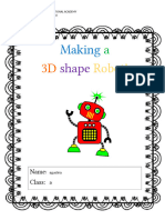 3D Shape Robot Graded Activity