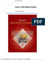 Macroeconomics 10th Edition Parkin Test Bank