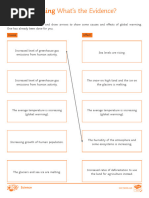 Global Warming Cause and Effects LA Worksheet