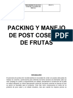 Procedimiento de Post Cosecha y Packing de Frutas