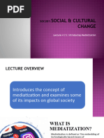 SOC201 - Lecture 4 - Mediatization