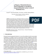 Learning Finance, Financial Literacy and Financial Technology As Predictors of Student Financial Behavior in The Covid-19 Pandemic Era