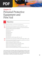 Personal Protective Equipment and First Aid: Objectives