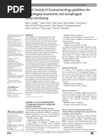 Oesophageal Manometry and Oesophageal Reflux Monitoring