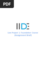 Live Project 1 - Foundation Course Brief