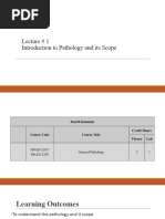 Lec # 1 Introduction To General Pathology