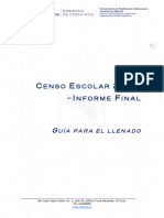 Guía para El Llenado Del Censo Escolar 2023-Informe Final