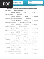 Conjunctions - Worksheet