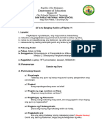 AQUINO FILIPINO 4as Lesson Plan