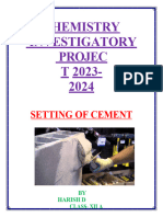 Setting of Cement