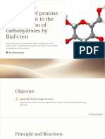 Quantitative Estimation of Pentose Sugar Present in The Given Solution of Carbohydrates by Bials Tes