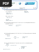 WS-15-Quadratic Equations