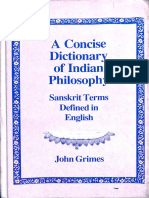 A Concise Dictionary of India Philosophy - John Grimes - Text