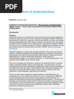 Memorandum of Understanding