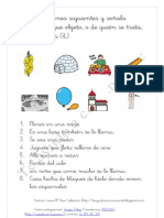 Oye Las Oraciones Siguientes y Señala Nombrando Que Objeto