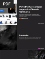 PowerPoint Presentation For Practical File On E Commerce
