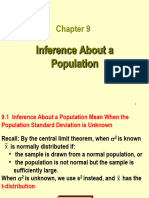 Chapter 9-Inference About A Population