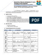 Plan de Trabajo Semana de Gestión 2 y 3 IE RPS - 2023