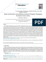 Study On The Policy of Air Pollution Control in Chengdu