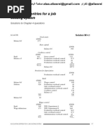 Accounting Entries For A Job Costing System: Solutions To Chapter 4 Questions