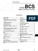 Body Control System: Section