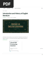 History of English Literature - Introduction, Literary Periods, Infographic Timeline