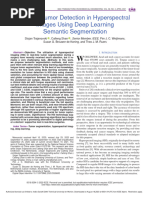 Tongue Tumor Detection in Hyperspectral Images Using Deep Learning Semantic Segmentation