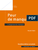 Peur de Manquer - 2e Édition Actualisée L'angoisse Du Manque