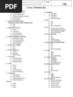 1st Year Quiz