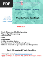 1 What Is Public Speaking