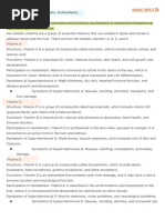 Topic 10. Fat-Soluble Vitamins. Antioxidants.