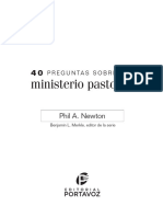 40 PREGUNTAS SOBRE EL. Ministerio Pastoral. Phil A. Newton. Benjamin L. Merkle, Editor de La Serie