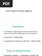 Anti Hypertensive Agents