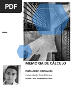 Memoria de Calculo de Instalación Hidraulica - Carlos Brayan Merino Garcia